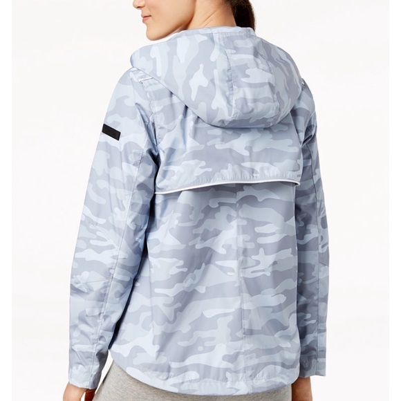 Calvin Klein Jackets & Blazers - NWT Calvin Klein White Camo Rain Coat